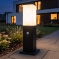 Brilagi - Lampada da esterno con sensore 1xE27/15W/230V 40 cm IP44 nera