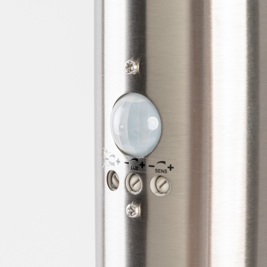 BRILAGI - Lampada da esterno con sensore di movimento ELIA 1xE27/20W/230V IP44 100 cm cromo opaco