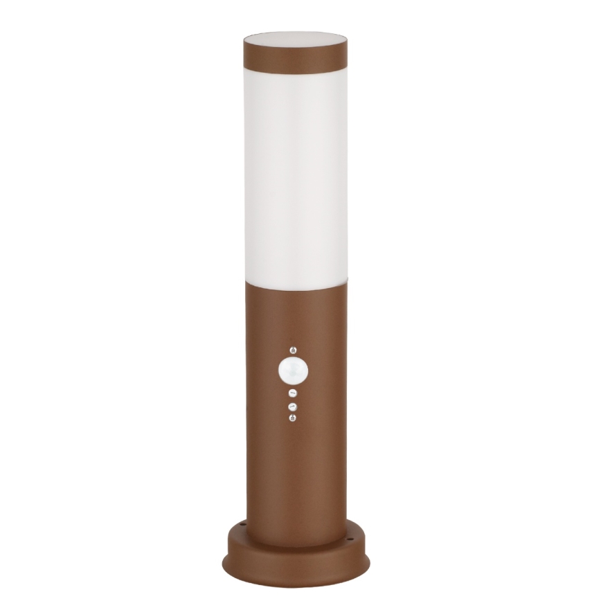 Brilagi - Lampada da esterno con sensore NOVA 1xE27/15W/230V 40 cm IP44 marrone