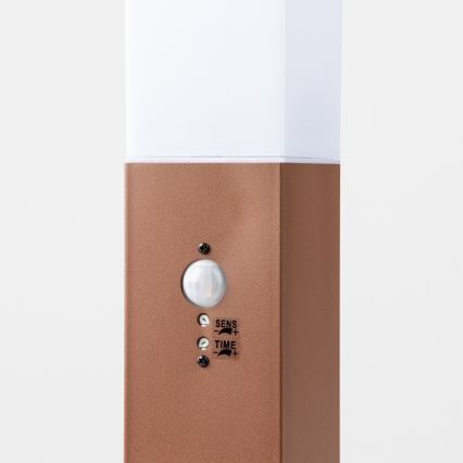 Brilagi - Lampada da esterno con sensore NOVA 1xE27/15W/230V 40 cm IP44 marrone