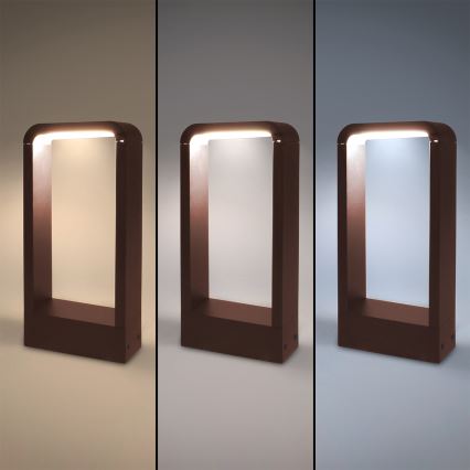 Brilagi - Lampada da esterno LED BARI LED/7W/230V 3000/4000/6000K marrone IP54 30 cm