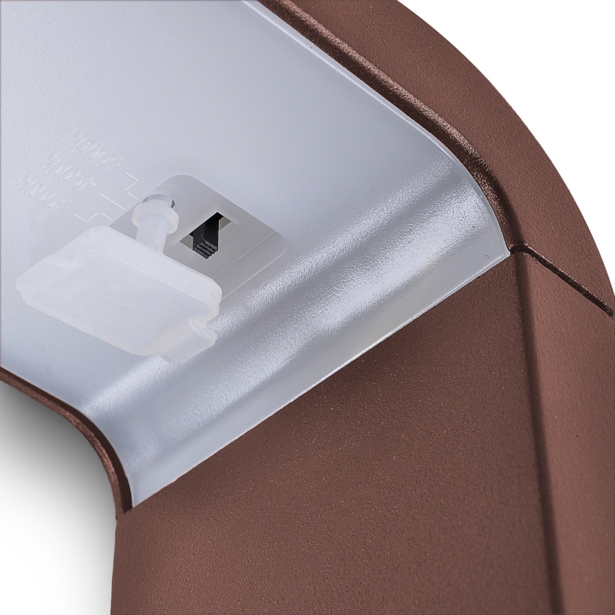 Brilagi - Lampada da esterno LED BARI LED/7W/230V 3000/4000/6000K marrone IP54 50 cm