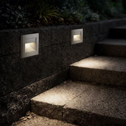 Brilagi - Lampada da gradino LED STEP LIGHT LED/1,5W/230V IP44 bianca