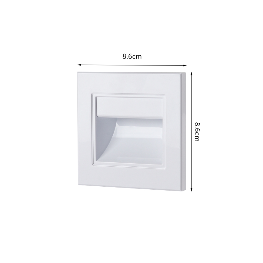 Brilagi - Lampada da gradino LED STEP LIGHT LED/1,5W/230V IP44 bianca