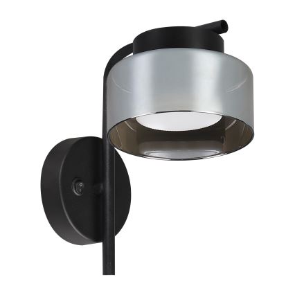 Brilagi - Lampada da parete AURA LUX 1xGX53/30W/230V nero/fumé