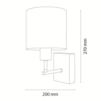Brilagi - Lampada da parete per bambini BOBO WOOD 1xE27/25W/230V rovere/nero/bianco con animaletti