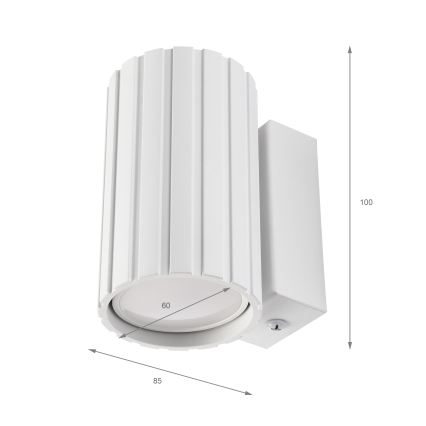 Brilagi - Lampada da parete CRISPINA 1xGU10/10W/230V 10 cm bianca