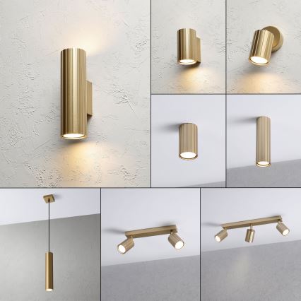 Brilagi - Lampada da parete CRISPINA 2xGU10/10W/230V 20 cm dorata