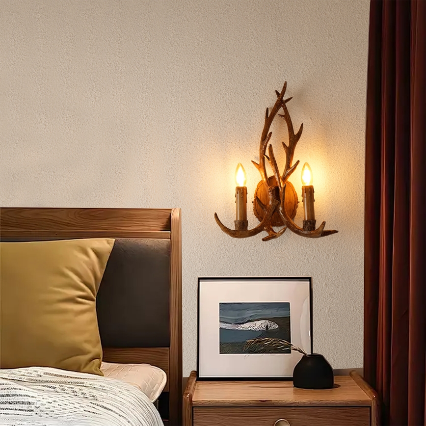 BRILAGI - Lampada da parete DEER 2xE14/10W/230V palchi