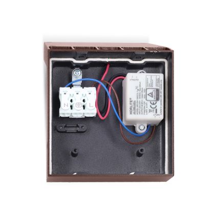 Brilagi - Lampada da parete esterna LED RIANO LED/8W/230V marrone IP65