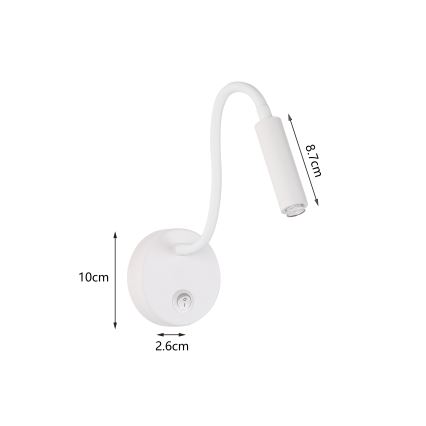 Brilagi - Lampada da parete flessibile dimmerabile a LED MAYA 1xG9/4W/230V bianco 2700-6500K Wi-Fi Tuya