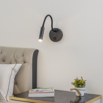 Brilagi - Lampada da parete flessibile dimmerabile a LED MAYA 1xG9/4W/230V nero 2700-6500K Wi-Fi Tuya