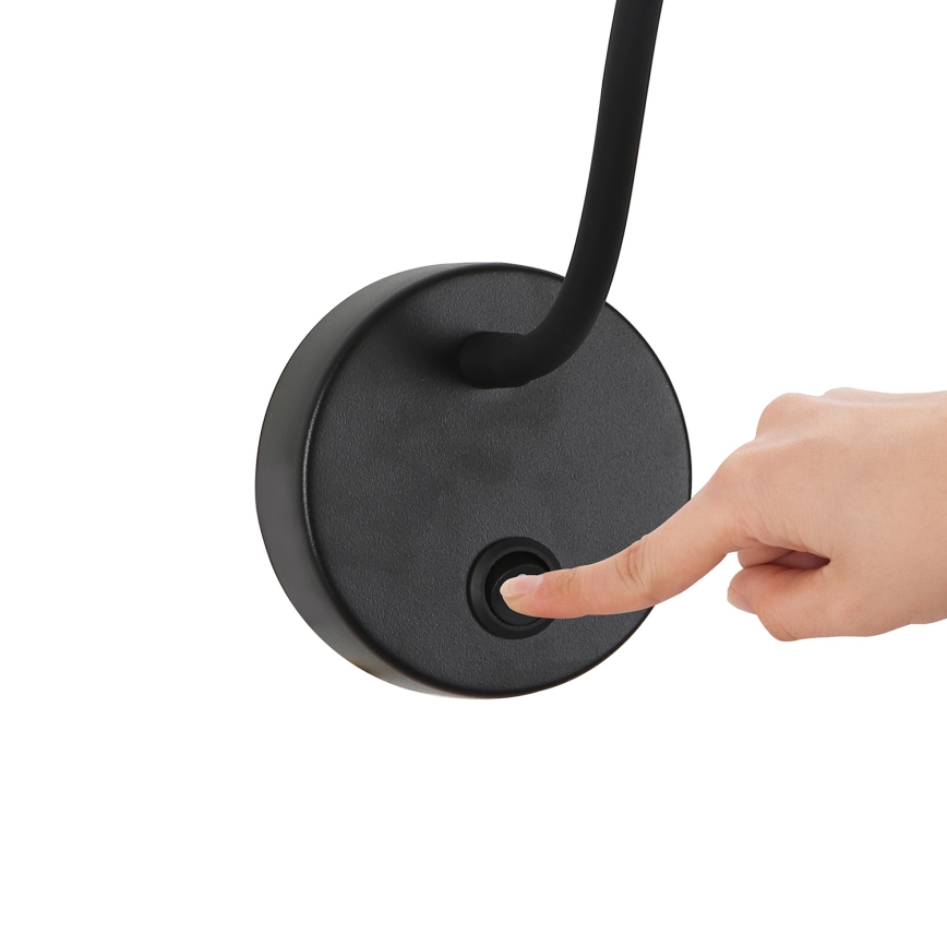 Brilagi - Lampada da parete flessibile dimmerabile a LED MAYA 1xG9/4W/230V nero 2700-6500K Wi-Fi Tuya