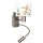 Brilagi - Lampada da parete flessibile LED per bambini BOBO 1xE27/25W/230V + LED/3W cromo opaco/bianco/animaletti