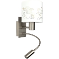 Brilagi - Lampada da parete flessibile LED per bambini BOBO 1xE27/25W/230V + LED/3W cromo opaco/bianco/unicorni