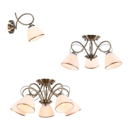 Brilagi - Lampada da parete FRED 1xE27/60W/230V, finitura bronzo