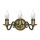 Brilagi - Lampada da parete IMPERO 3xE14/60W/230V ottone