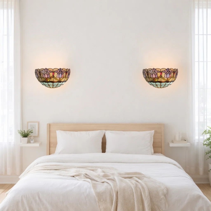 Brilagi - Lampada da parete in stile Tiffany LORAS 1xE14/40W/230V