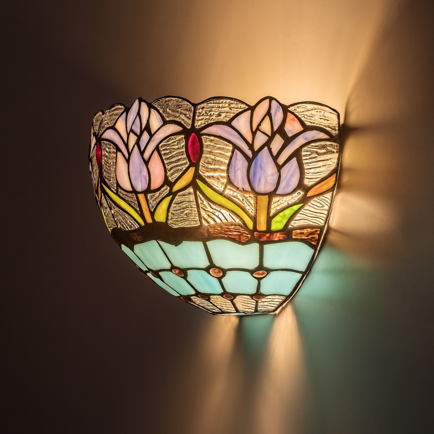 Brilagi - Lampada da parete in stile Tiffany LORAS 1xE14/40W/230V