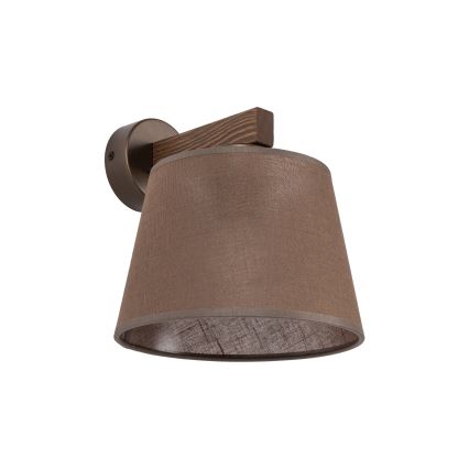 Brilagi - Lampada da parete LATTE 1xE27/15W/230V pino/marrone