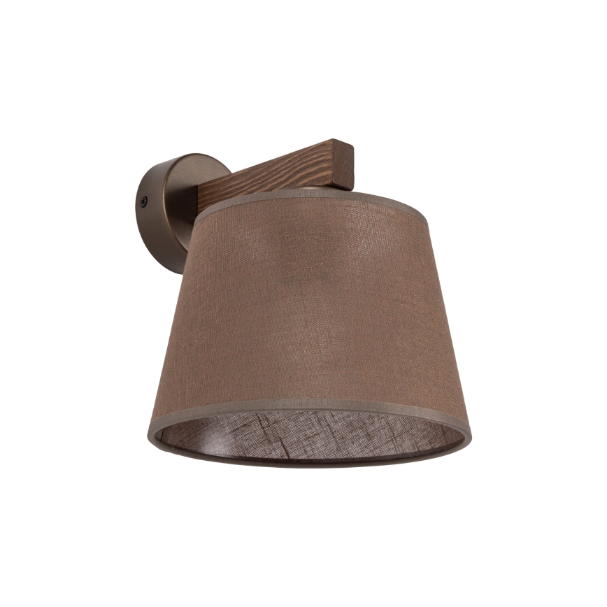 Brilagi - Lampada da parete LATTE 1xE27/15W/230V pino/marrone