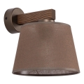 Brilagi - Lampada da parete LATTE 1xE27/60W/230V pino/marrone
