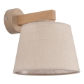 Brilagi - Lampada da parete LATTE SABIA 1xE27/15W/230V pino/beige