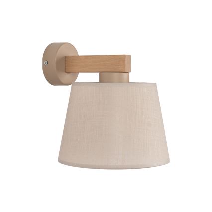 Brilagi - Lampada da parete LATTE SABIA 1xE27/15W/230V pino/beige