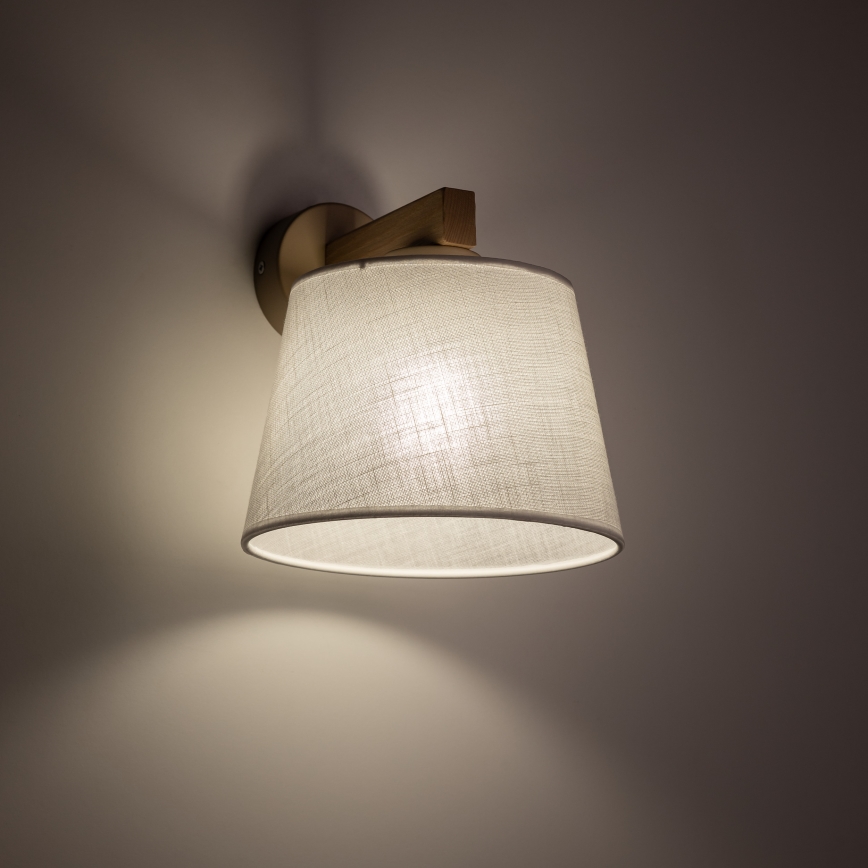 Brilagi - Lampada da parete LATTE SABIA 1xE27/60W/230V pino/bianco