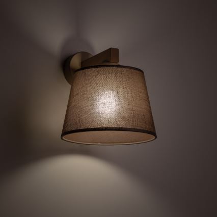 Brilagi - Lampada da parete LATTE SABIA 1xE27/60W/230V pino/marrone