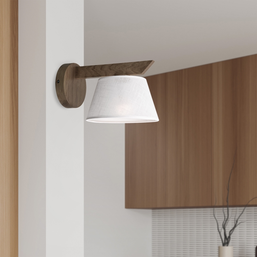 Brilagi - LED Lampada da parete ANTHONY 1xE14/40W/230V rovere noce/bianco