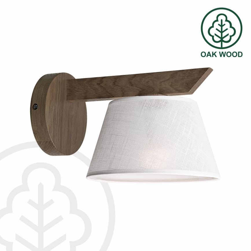 Brilagi - LED Lampada da parete ANTHONY 1xE14/40W/230V rovere noce/bianco