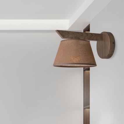 Brilagi - Lampada da parete LED ANTHONY 1xE14/40W/230V rovere noce/marrone