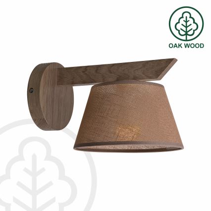 Brilagi - Lampada da parete LED ANTHONY 1xE14/40W/230V rovere noce/marrone