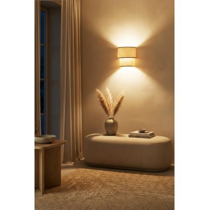 Brilagi - Lampada da parete LED BOHO ECO 1xE27/10W/230V beige