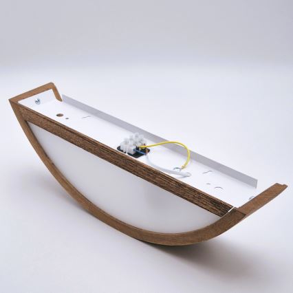 Brilagi - Lampada da parete LED CARVALHO 1xE27/60W/230V rovere ciliegio