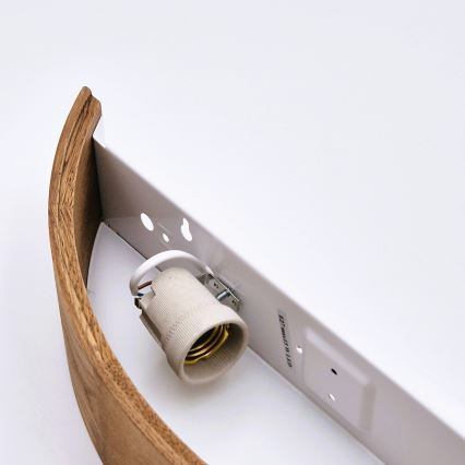 Brilagi - Lampada da parete LED CARVALHO 1xE27/60W/230V rovere ciliegio