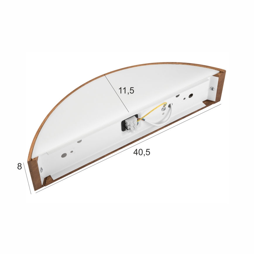 Brilagi - Lampada da parete LED CARVALHO 1xE27/60W/230V rovere ciliegio