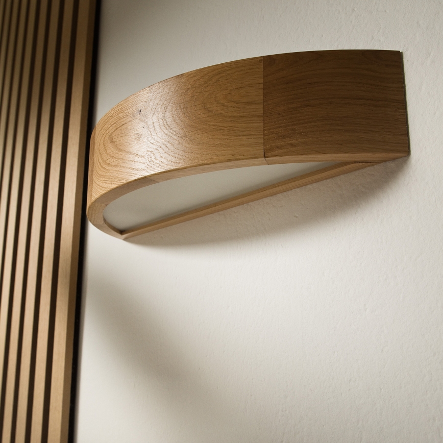 Brilagi - Lampada da parete LED CARVALHO 1xE27/60W/230V rovere