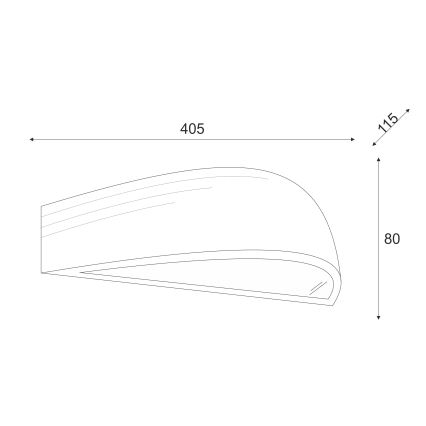 Brilagi - Lampada da parete LED CARVALHO 1xE27/60W/230V rovere