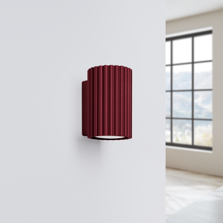 Brilagi - Lampada da parete LED CRESTO 1xGU10/10W/230V 10 cm bordeaux