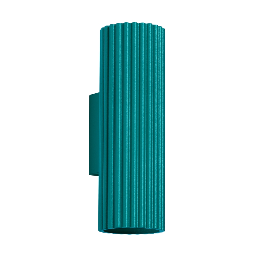 Brilagi - Lampada da parete LED CRESTO 2xGU10/10W/230V 20 cm turchese