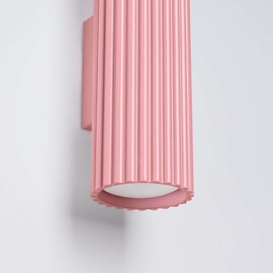 Brilagi - Lampada da parete LED CRESTO 2xGU10/10W/230V 30 cm rosa