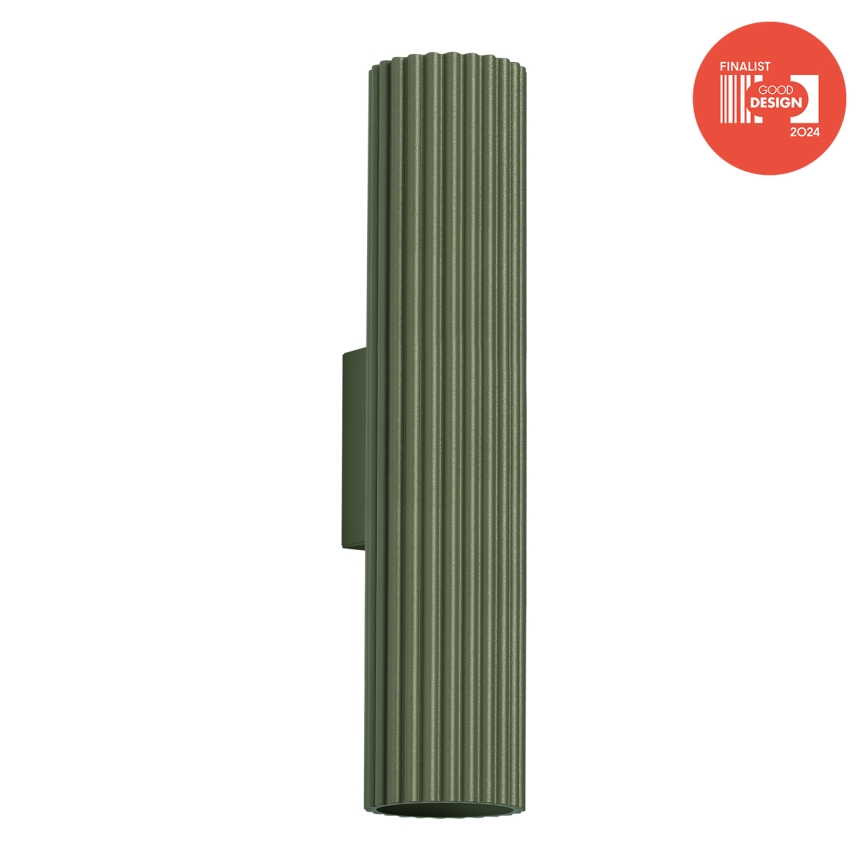 Brilagi - Lampada da parete LED CRESTO 2xGU10/10W/230V 30 cm verde