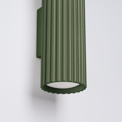 Brilagi - Lampada da parete LED CRESTO 2xGU10/10W/230V 30 cm verde