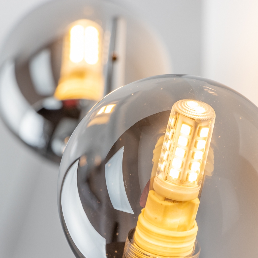 Brilagi - Lampada da parete LED MISTEL 3xG9/3W/230V cromo nero/fumé