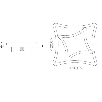 Brilagi - Lampada da parete LED MODERN MINI LED/24W/230V 3000/4000/6000K