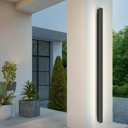 Brilagi - Lampada a LED da parete per esterni LINEAR LED/32W/230V 4000K IP65 140 cm nera CRI 90