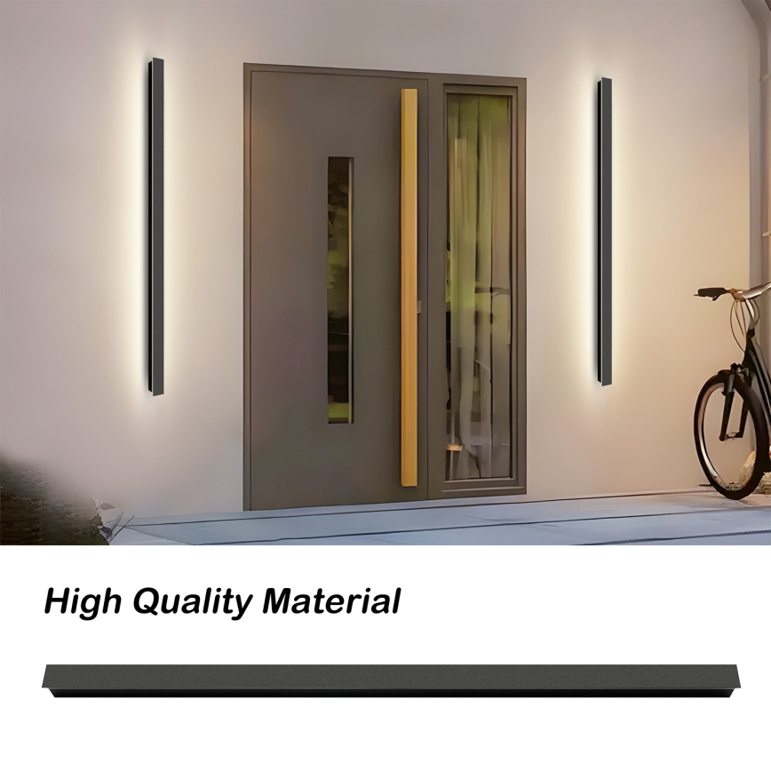 Brilagi - Lampada a LED da parete per esterni LINEAR LED/32W/230V 4000K IP65 140 cm nera CRI 90