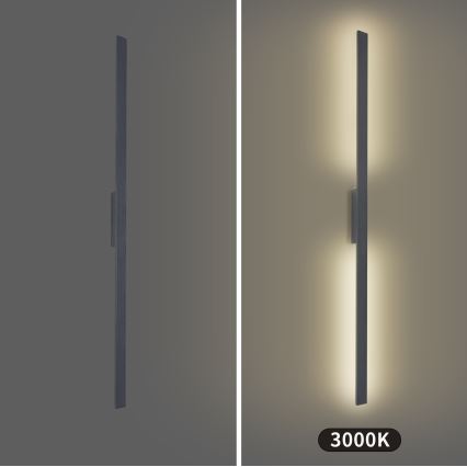 Brilagi - Applique da esterno LUNA LED/30W/230V 3000K IP65 150 cm antracite CRI 90